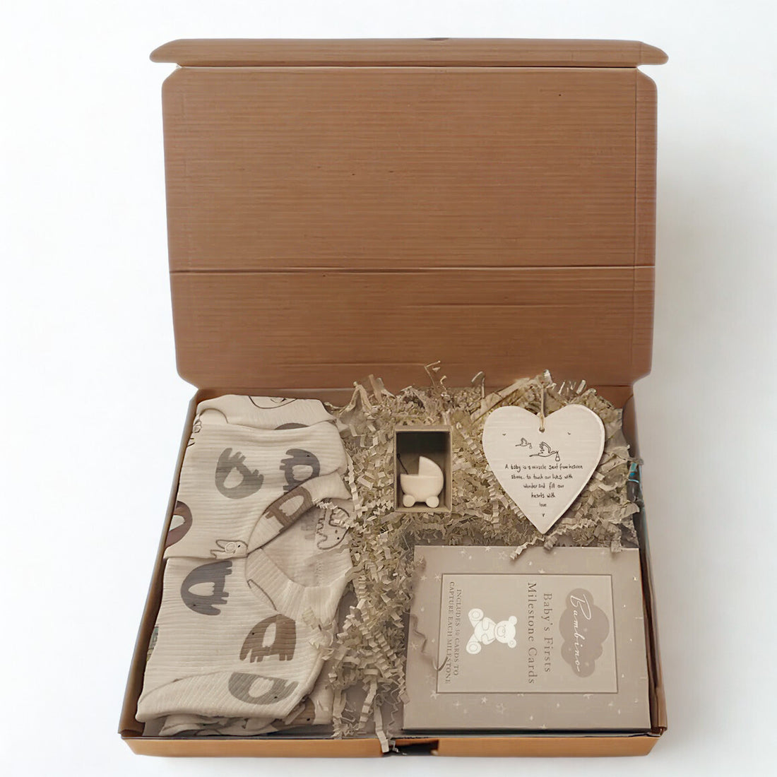 Neutral Baby Letterbox Hamper - Newborn Gift Set