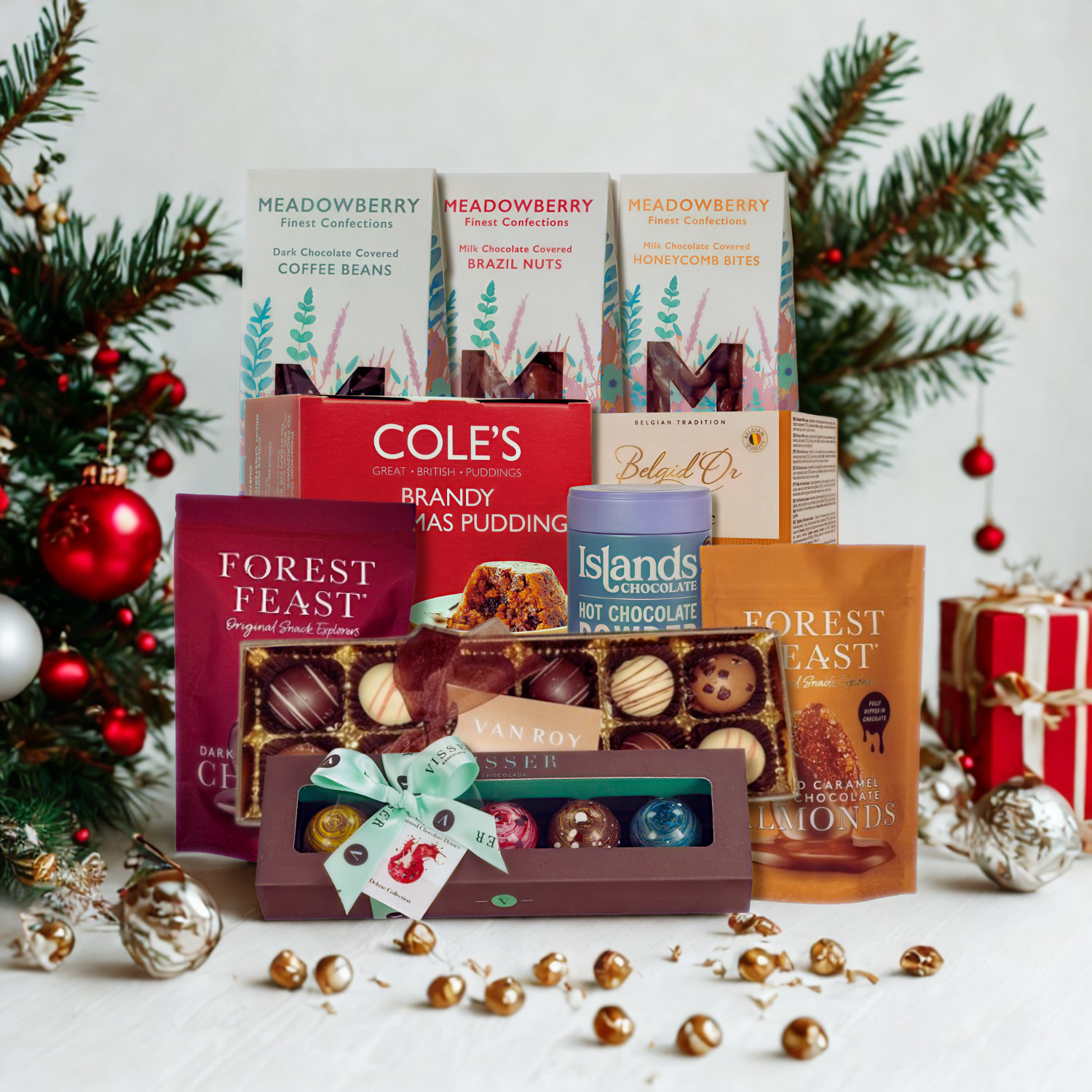 Indulgent Christmas Chocolate Hamper With Prosecco
